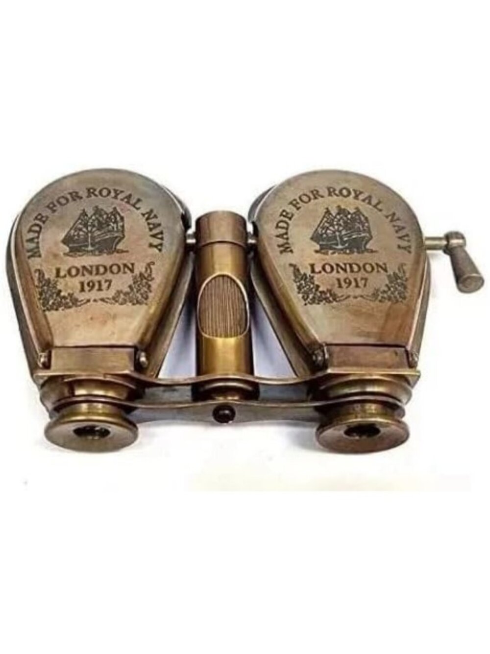 Antique-Style 4" Brass Binoculars, Vintage Opera Glasses for Theater & Travel